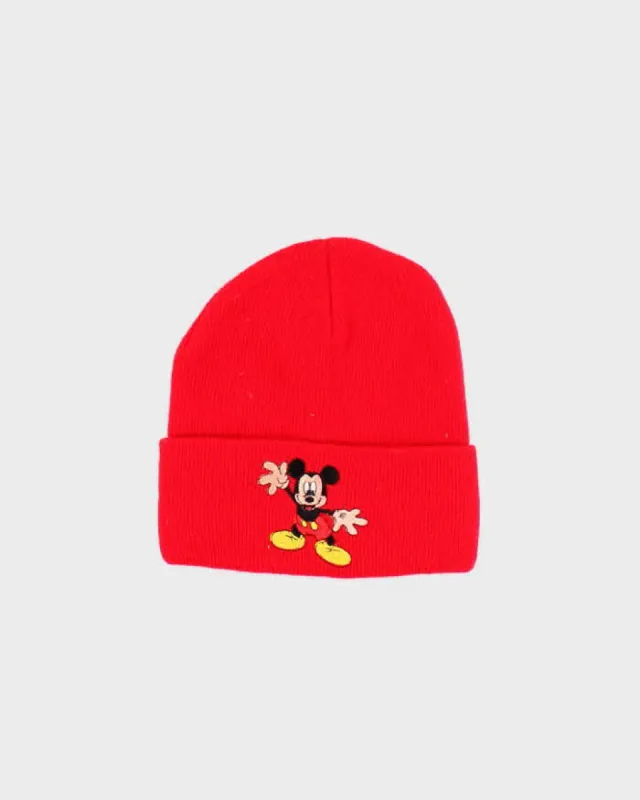 Vintage 90's Disney Mickey Mouse Watch Beanie - OS sold by Rokit