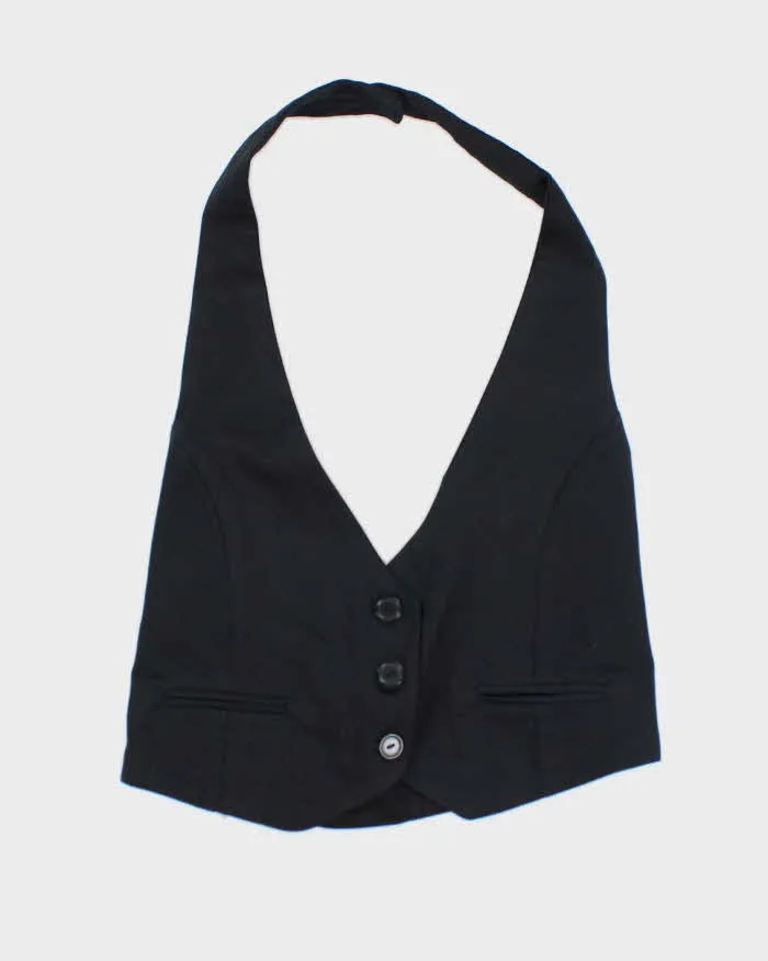 Vintage Y2k 00s Seduction Waistcoat Halter Top - S sold by Rokit