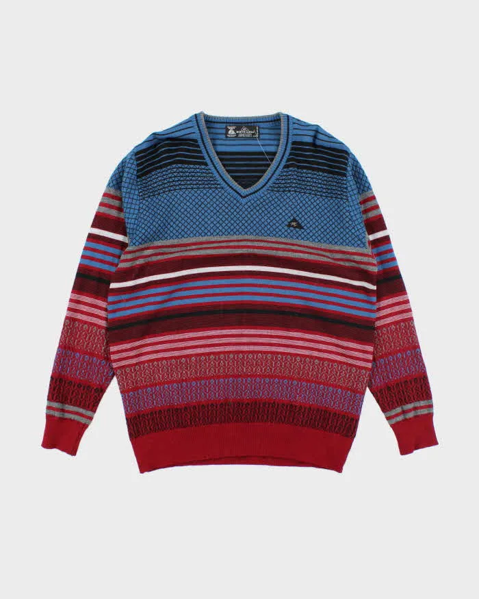 Mens 1990s Pure Wool Monte Carlo V-Neck Jumper - M sold by Rokit