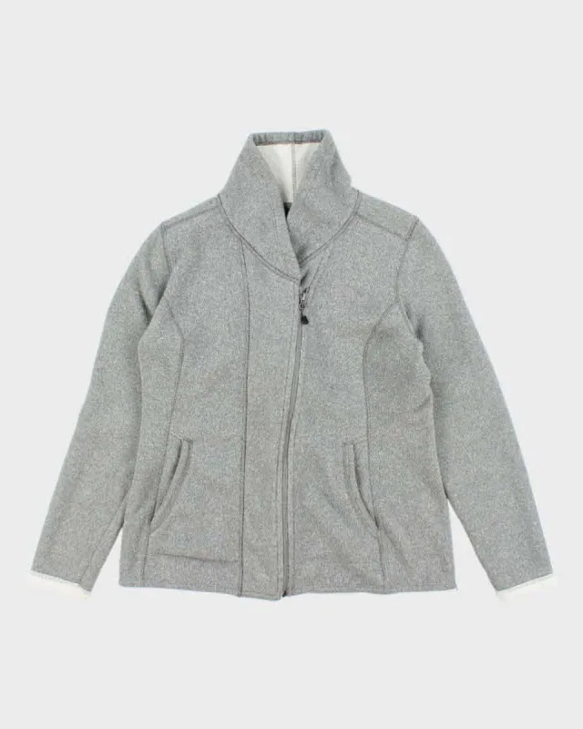 The North Face Grey Lined Hooded Fleece - L sold by Rokit