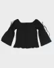 Vintage Y2k 00s Sandrea Black Top - S sold by Rokit