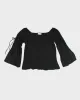 Vintage Y2k 00s Sandrea Black Top - S sold by Rokit