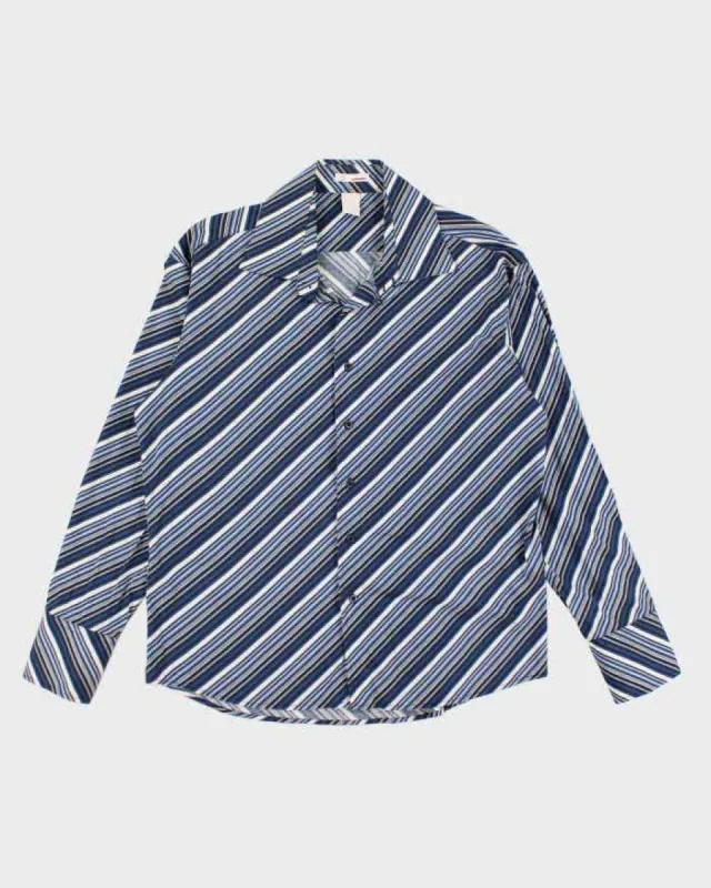 Vintage 90s Groggy Stripe Shirt - XL sold by Rokit