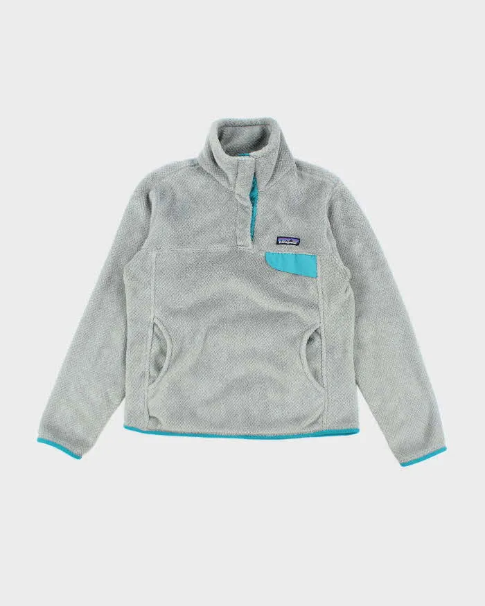 Patagonia Grey Quarter-Button Fleece - S sold by Rokit