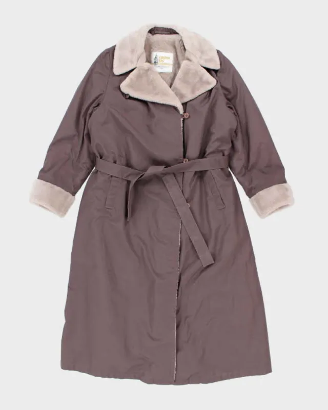 Vintage London Fog Purple Coat - M sold by Rokit