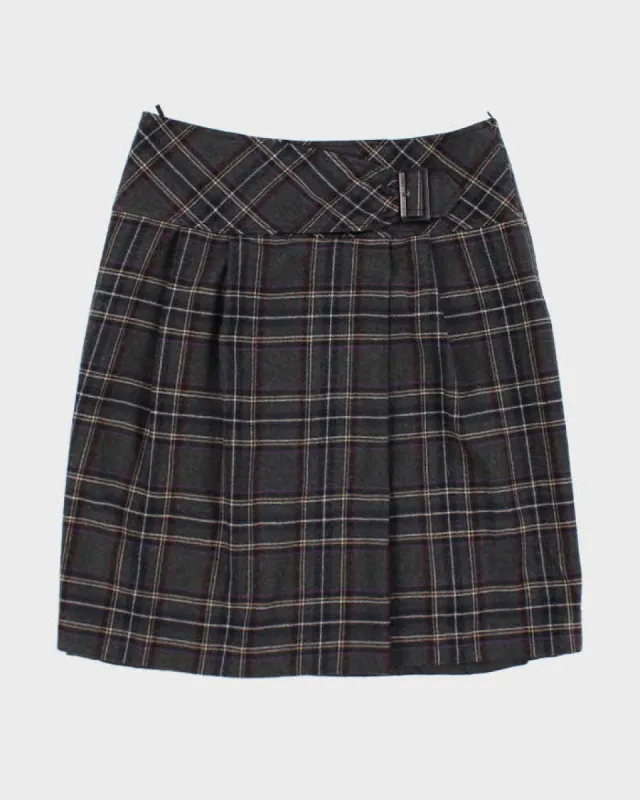 Y2k 00s Booner Wool Plaid Skirt - W33 sold by Rokit