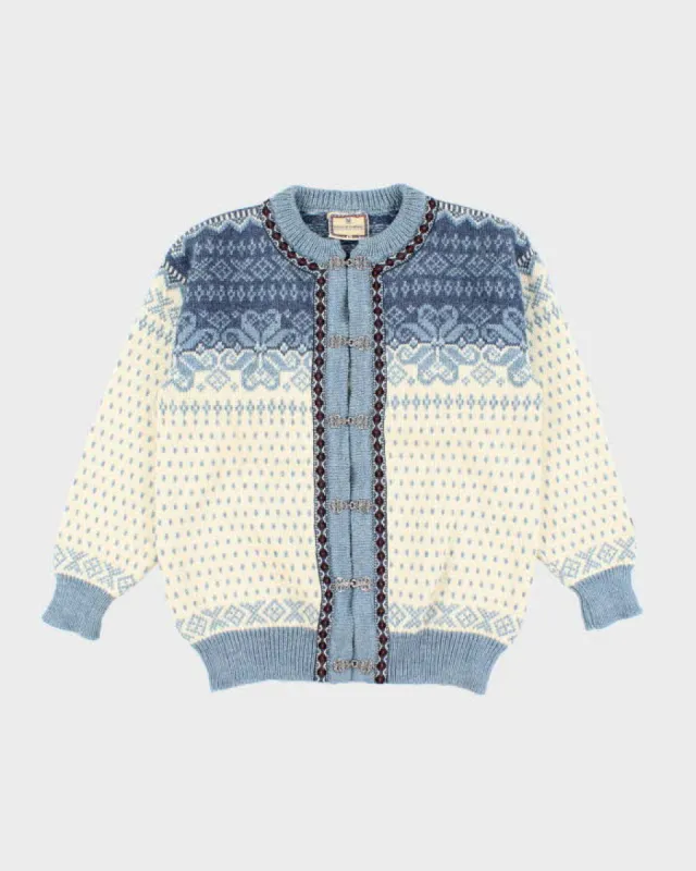 Vintage Dale Of Norway Nordic Wool Knit Cardigan - M sold by Rokit