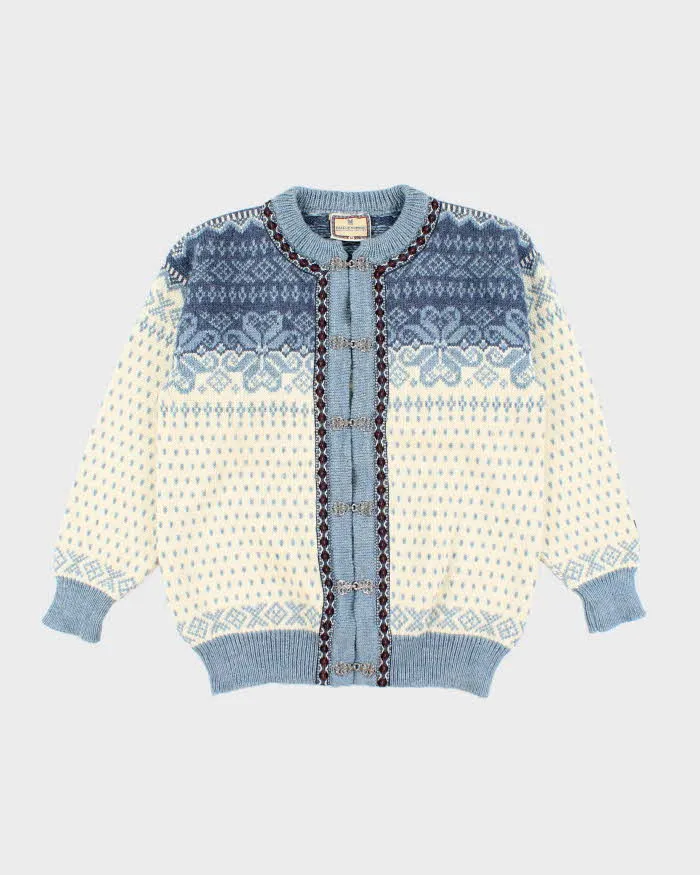 Vintage Dale Of Norway Nordic Wool Knit Cardigan - M sold by Rokit