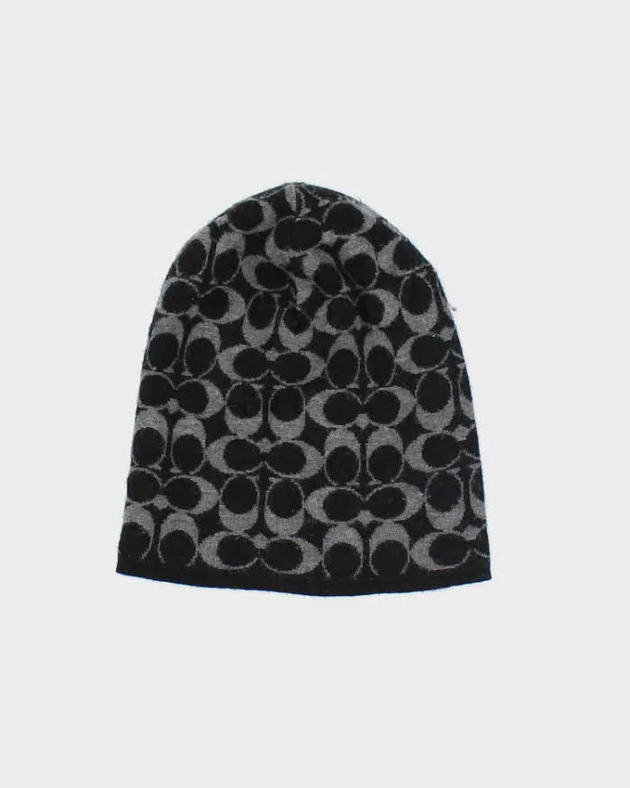 Vintage Y2K Coach Monogram Print Toque Beanie - OS sold by Rokit