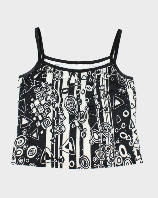 Vintage Y2k 00s Ribkoff Pattern Cami  - M sold by Rokit