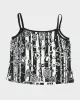 Vintage Y2k 00s Ribkoff Pattern Cami - M sold by Rokit
