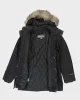 Eddie Bauer Black Hooded Coat - S sold by Rokit