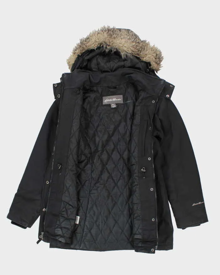 Eddie Bauer Black Hooded Coat - S sold by Rokit product image thumbnail 5