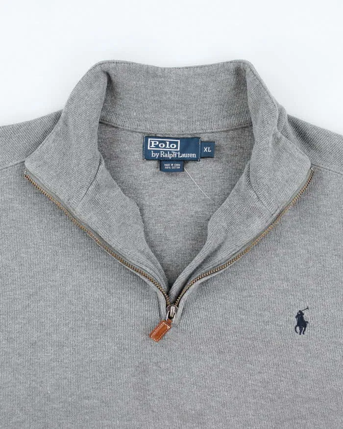 Vintage 2000's Ralph Lauren Small Horse Quarter Zip Fleece - XL sold by Rokit product image thumbnail 3