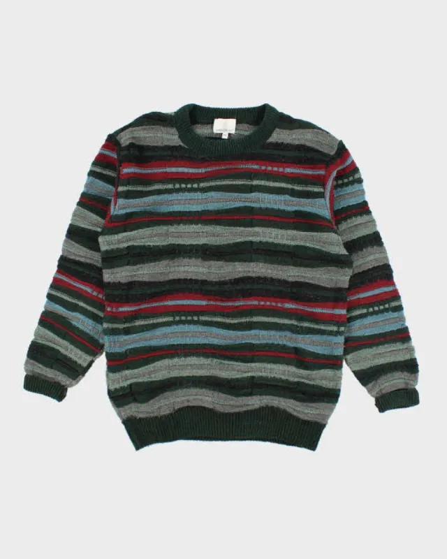 Vintage 90's London Fog Ribbed Oversized Knit Jumper - M sold by Rokit