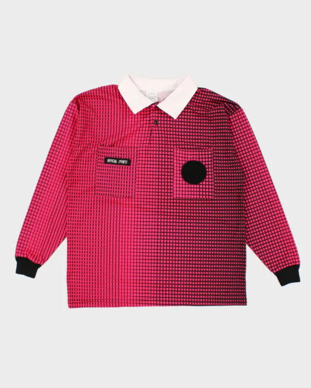 Men's Pink Referee Shirt - M made by Rokit