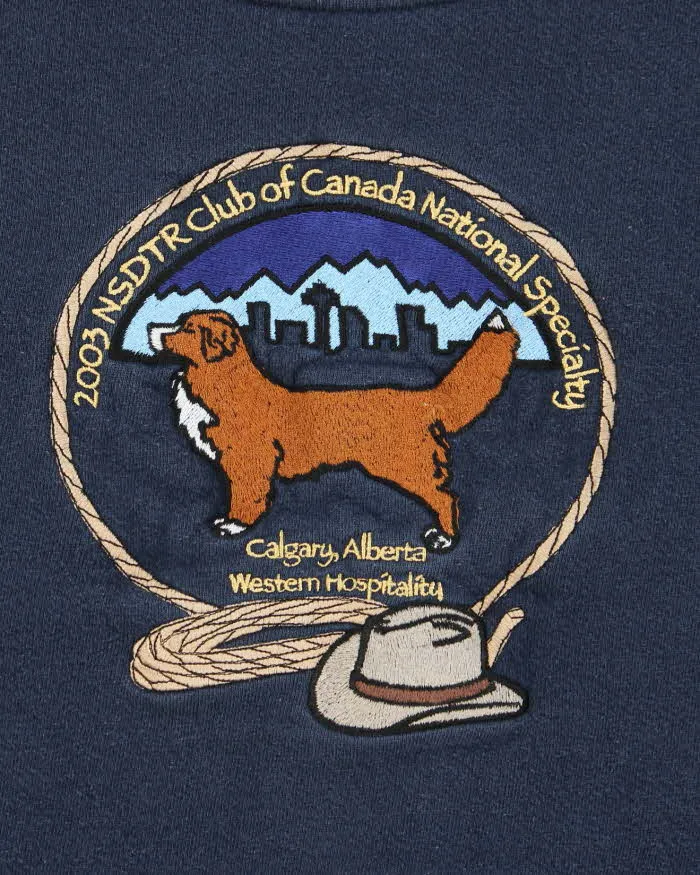 Vintage 2000's Heavyweight Embroidered Dog Show Sweatshirt - M sold by Rokit product image thumbnail 4