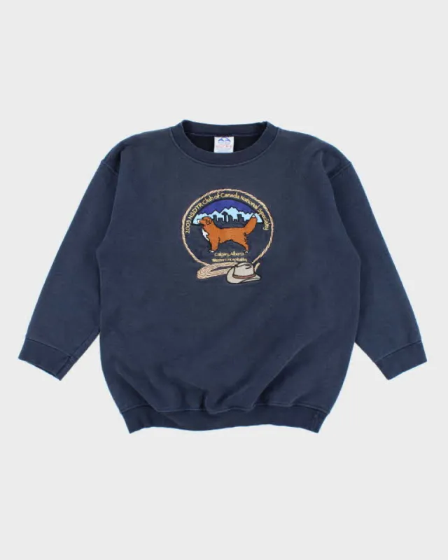 Vintage 2000's Heavyweight Embroidered Dog Show Sweatshirt - M sold by Rokit