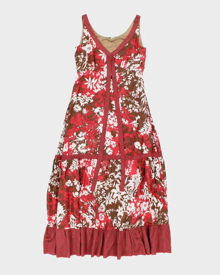 Vintage 00s Ect Silk Floral Maxi Dress - S sold by Rokit