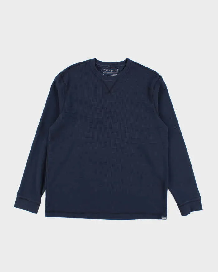 Vintage 2000's Eddie Bauer Heavyweight Waffle Longs-sleeved T-Shirt - L sold by Rokit