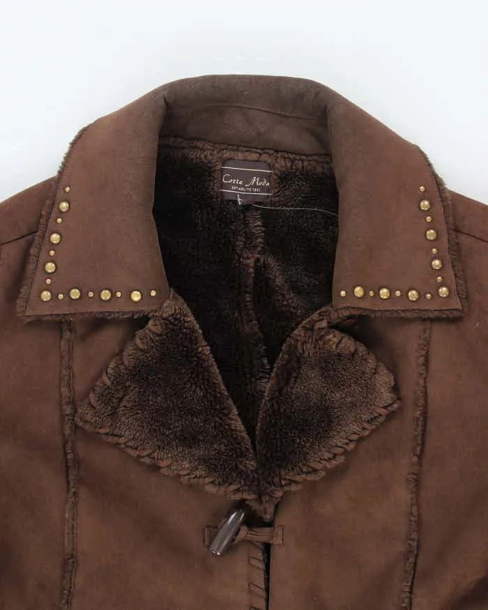 Vintage Y2k 00s Corte Mada Faux Suede Studded Jacket - L sold by Rokit product image thumbnail 3