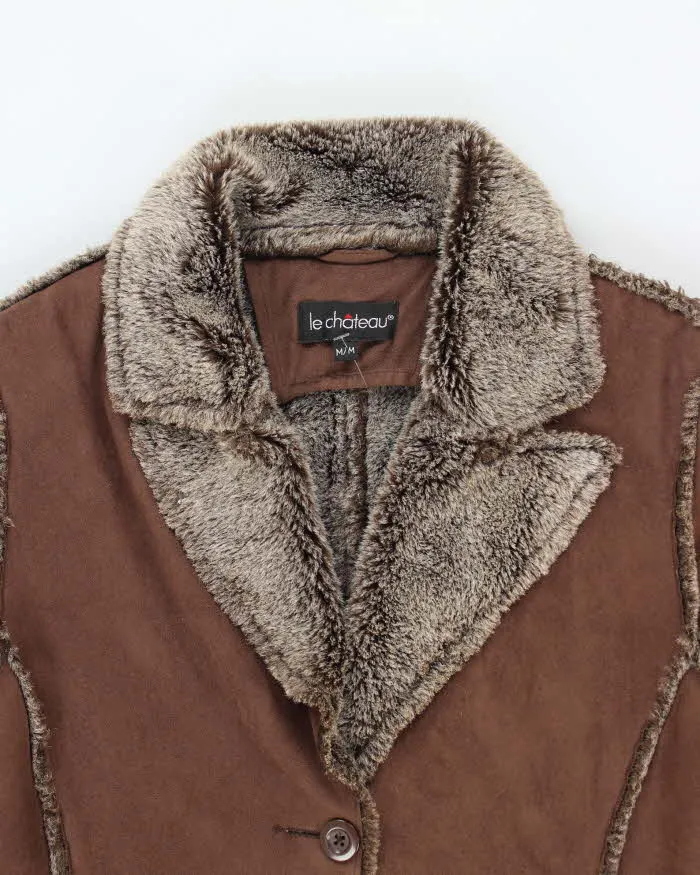 Vintage Y2k 00s Le Chateau Faux Suede Jacket - M sold by Rokit product image thumbnail 3