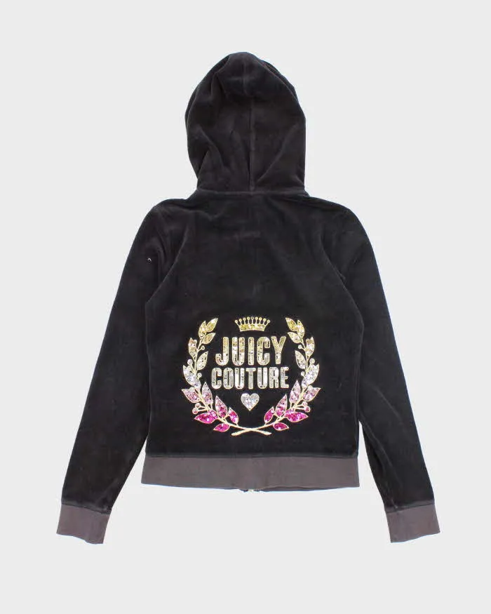 Vintage Y2K Juicy Couture Sequined Back Print Zip Up Hoodie - S sold by Rokit product image thumbnail 2