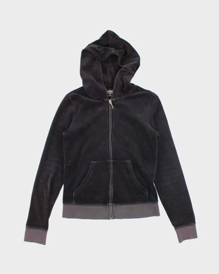 Vintage Y2K Juicy Couture Sequined Back Print Zip Up Hoodie - S sold by Rokit