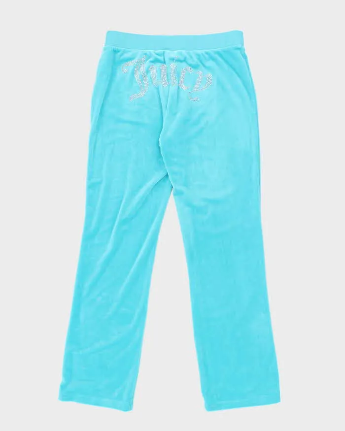 Y2k 00s Juicy Couture Blue Velour Tracksuit Bottoms - M sold by Rokit product image thumbnail 2