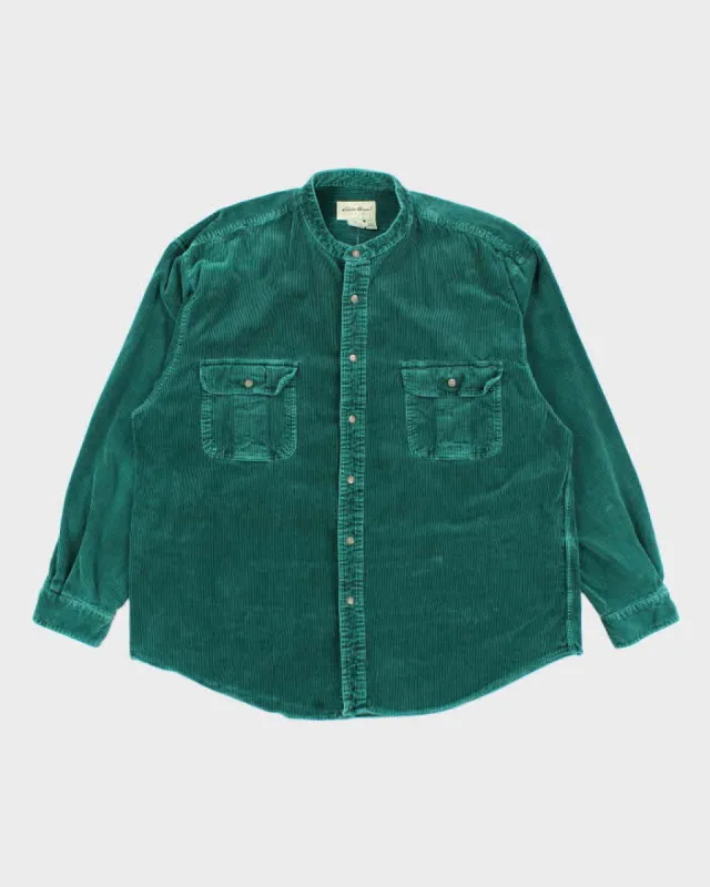 Vintage Eddie Bauer Heavyweight Collarless Corduroy Shirt - XL sold by Rokit