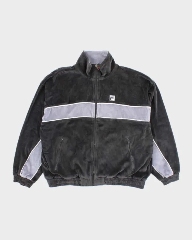 Vintage 2000's Fila Velour Zip Up - M sold by Rokit