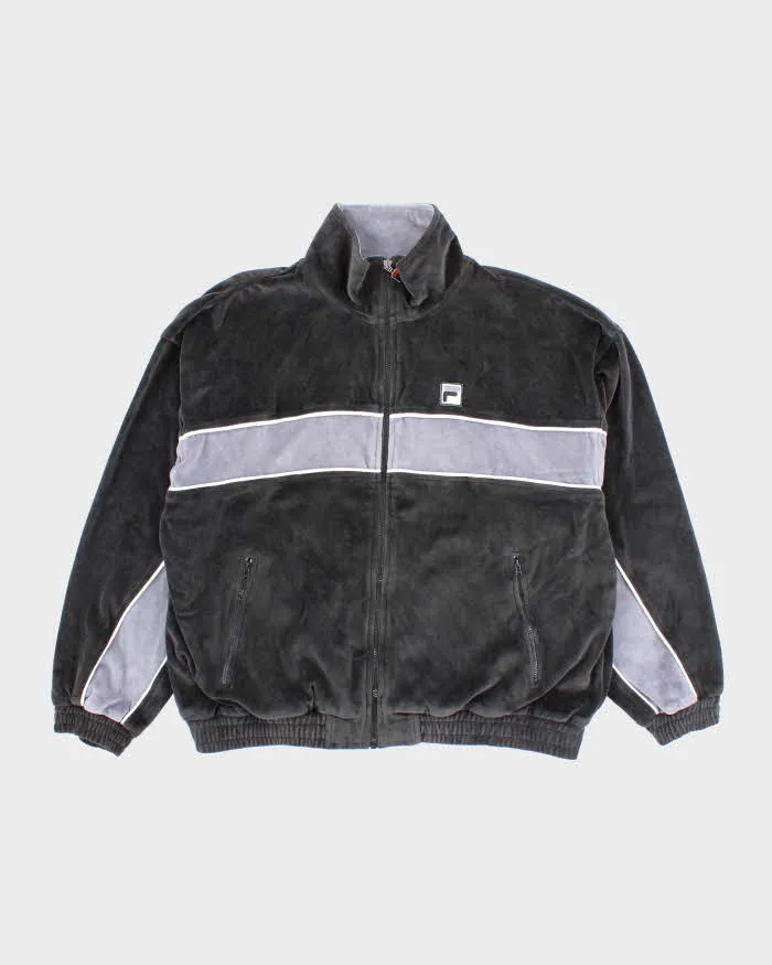 Vintage 2000's Fila Velour Zip Up - M sold by Rokit