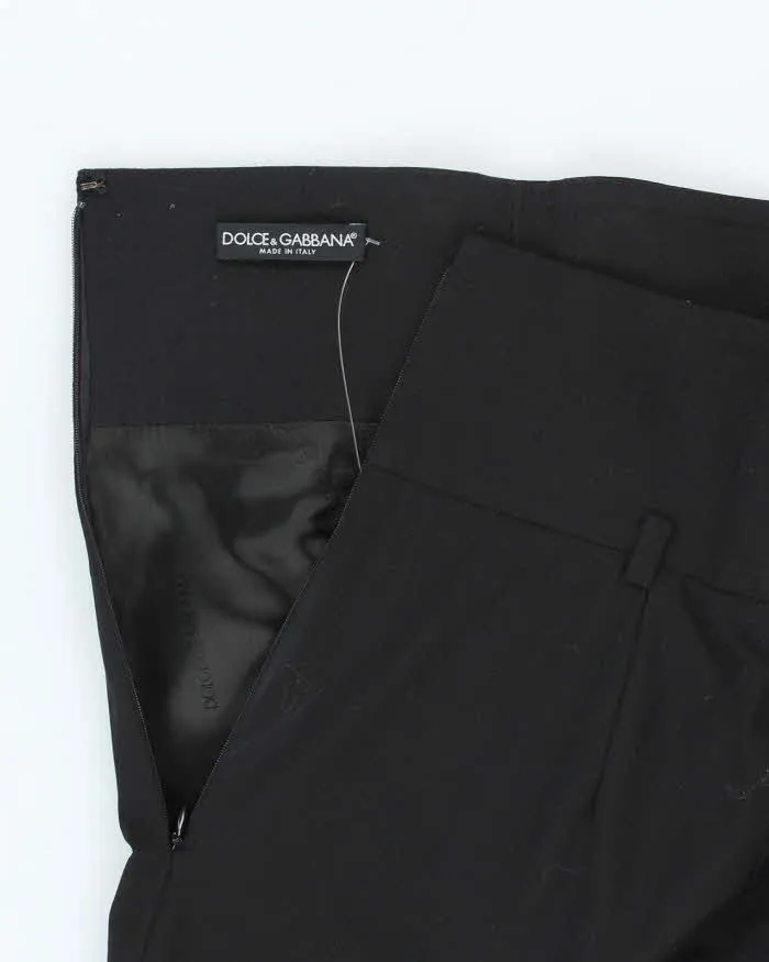 Vintage Dolce & Gabbana Black Wool Skirt - XS sold by Rokit product image thumbnail 4