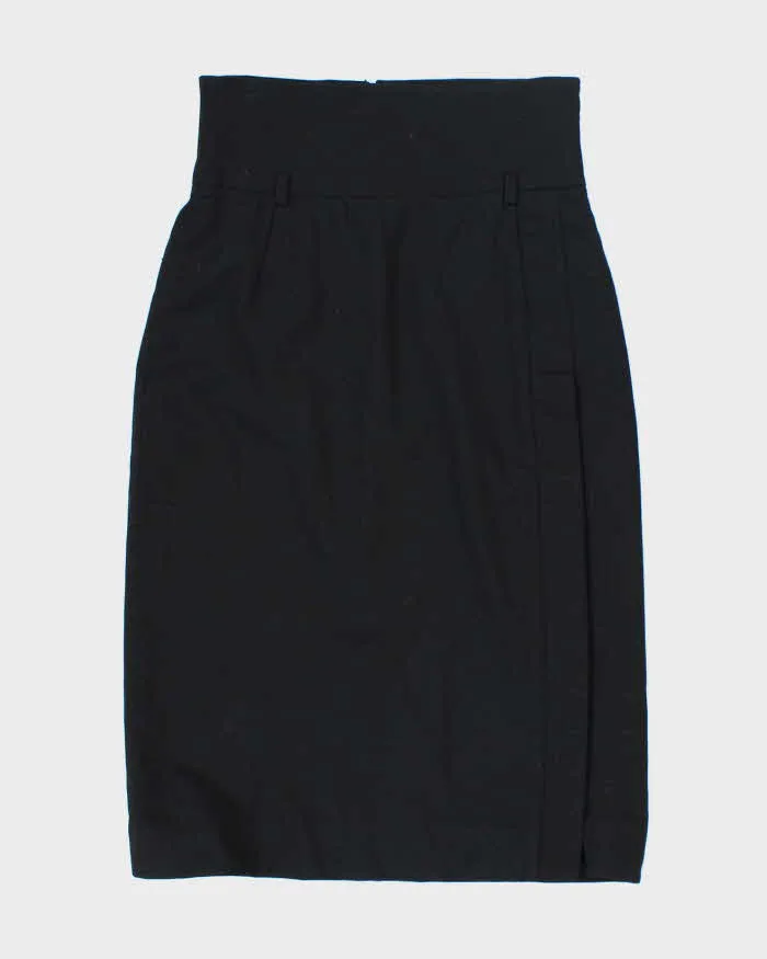 Vintage Dolce & Gabbana Black Wool Skirt - XS sold by Rokit
