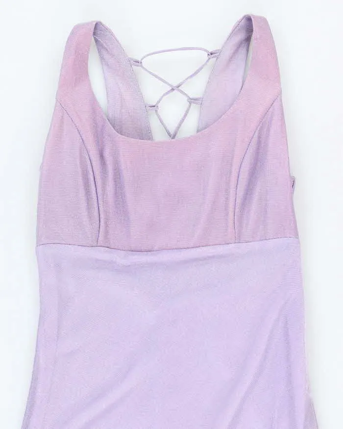 Vintage 90s Purple Lace-up Maxi Dress - S sold by Rokit product image thumbnail 3