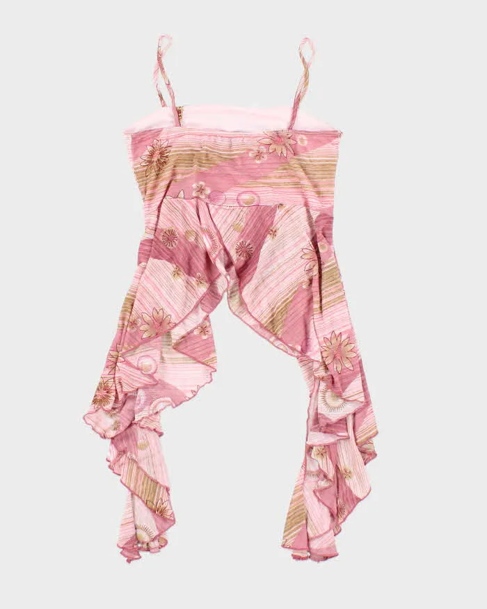 Vintage Y2k 00s Sirens Pink Asymmetric Cami - S sold by Rokit product image thumbnail 2