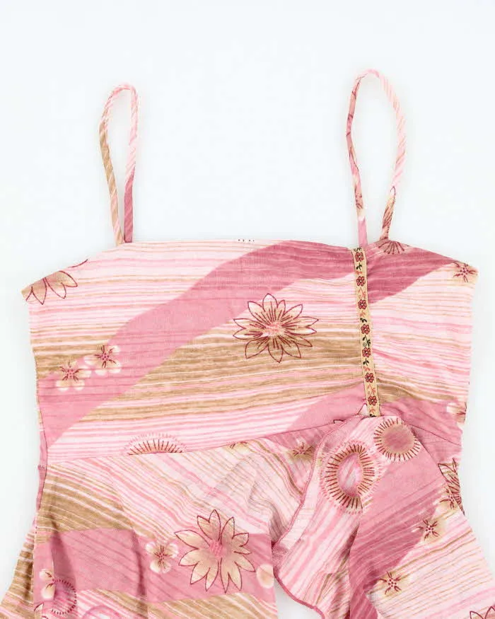Vintage Y2k 00s Sirens Pink Asymmetric Cami - S sold by Rokit product image thumbnail 3