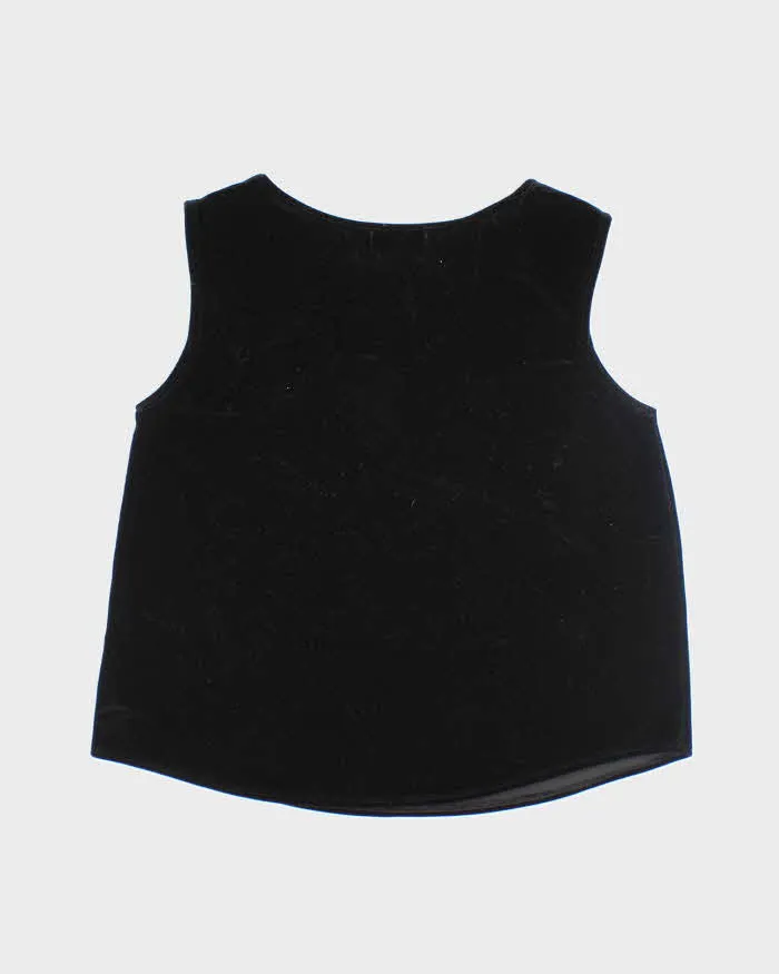 Vintage 90s Piccadilly Black Velvet Top - M sold by Rokit product image thumbnail 2