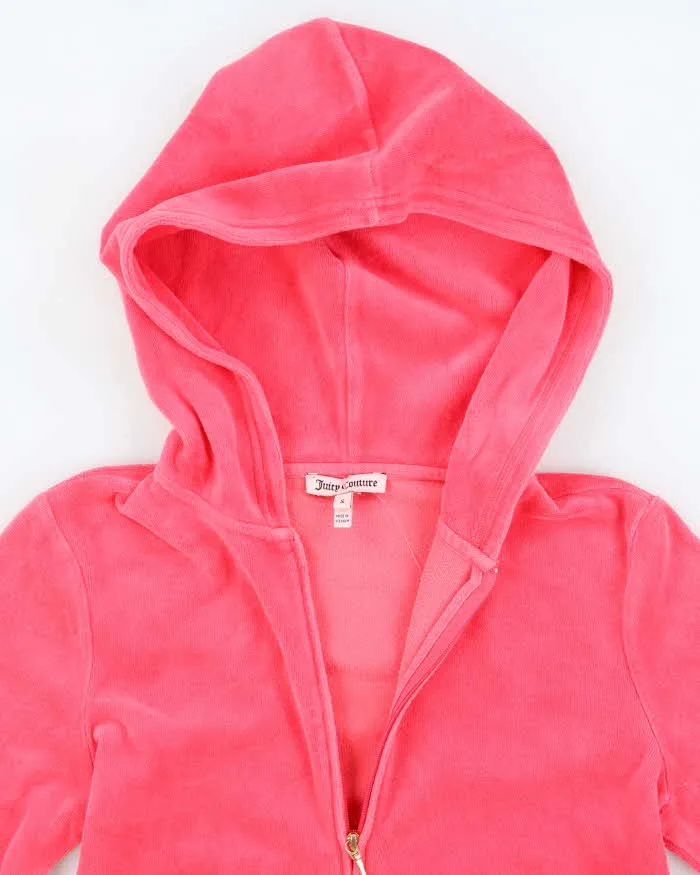 Vintage Y2K Juicy Couture Rose Graphic Printed Zip Up Hoodie - S sold by Rokit product image thumbnail 3
