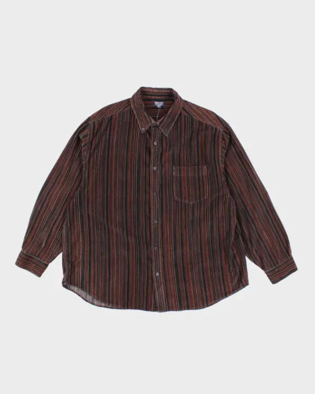 Vintage 2000's Denver Hayes Striped Corduroy Shirt - XXL sold by Rokit