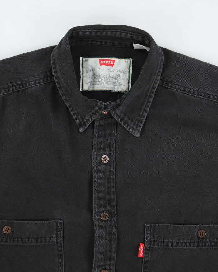 Vintage 2000's Levi's Grey Stone Wash Denim Shirt - M sold by Rokit product image thumbnail 3