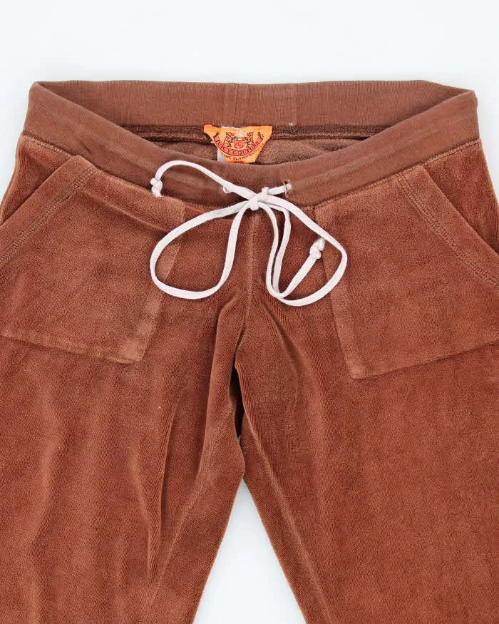 Vintage Y2k 00s Juicy Couture Brown Velour Tracksuit Bottoms - S sold by Rokit product image thumbnail 3