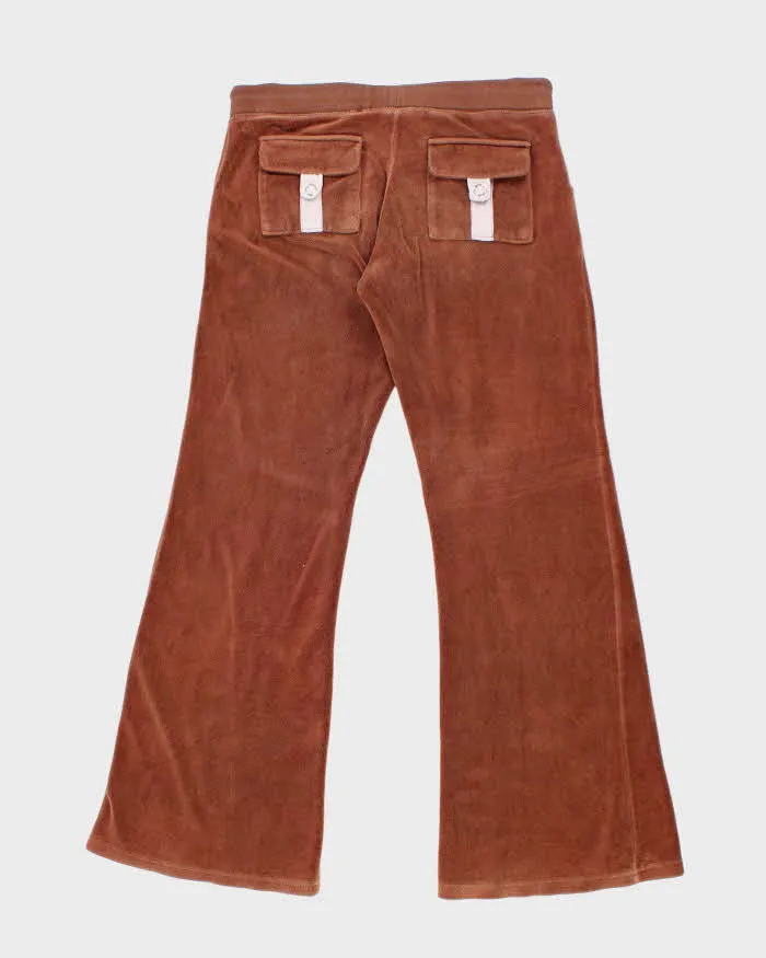 Vintage Y2k 00s Juicy Couture Brown Velour Tracksuit Bottoms - S sold by Rokit product image thumbnail 2
