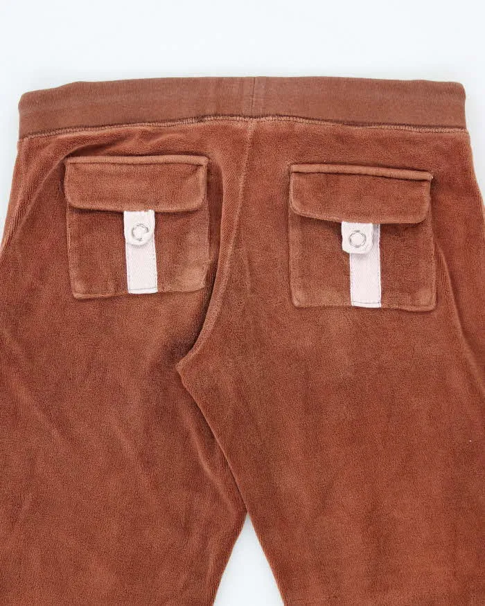 Vintage Y2k 00s Juicy Couture Brown Velour Tracksuit Bottoms - S sold by Rokit product image thumbnail 4