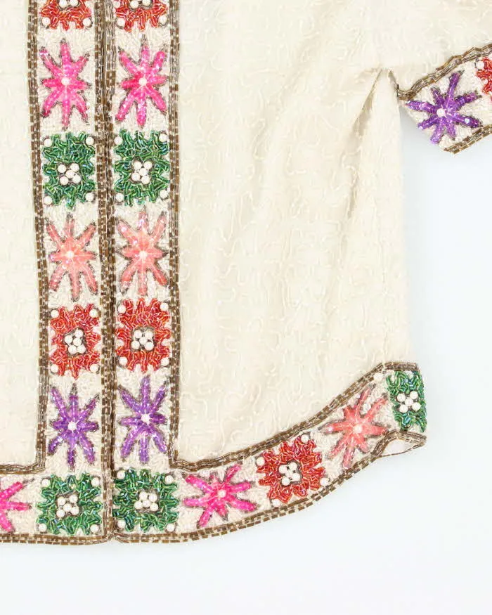 Vintage Armani Collezoni Beaded Silk Blouse - S sold by Rokit product image thumbnail 4