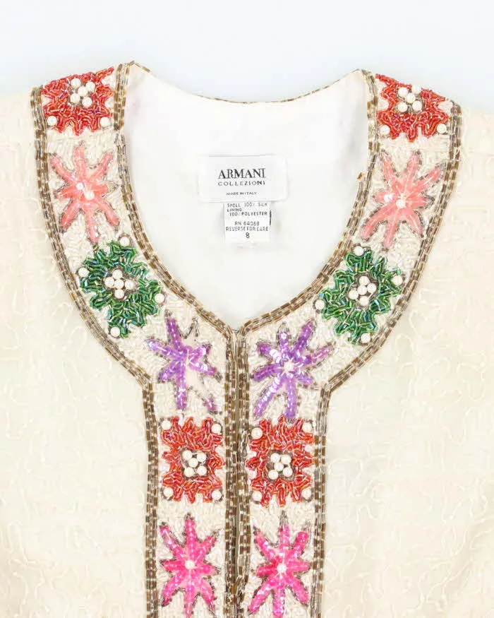 Vintage Armani Collezoni Beaded Silk Blouse - S sold by Rokit product image thumbnail 3