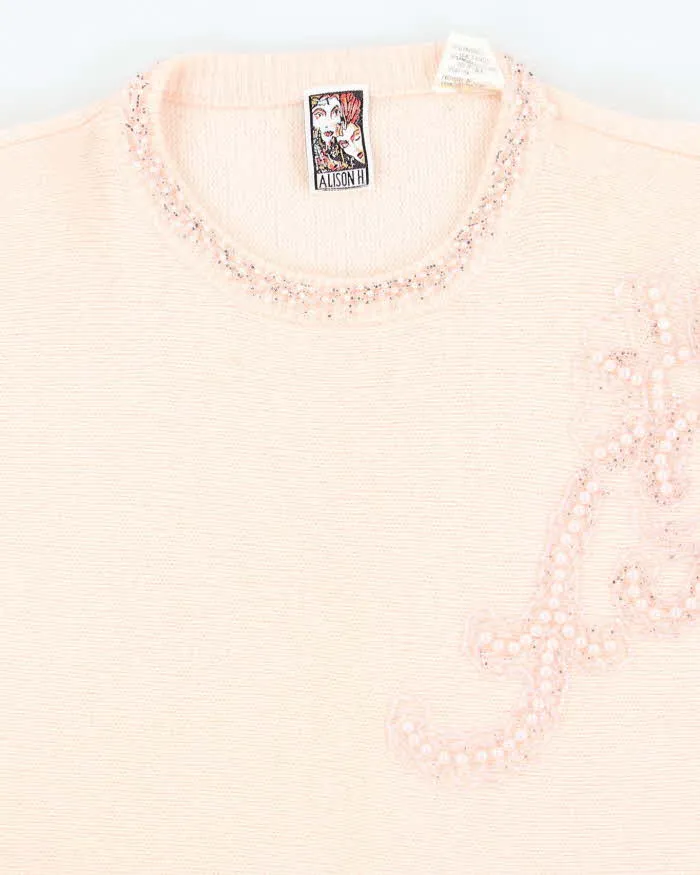 Vintage Alison H Wool & Angora Blend Knit Jumper - L sold by Rokit product image thumbnail 3