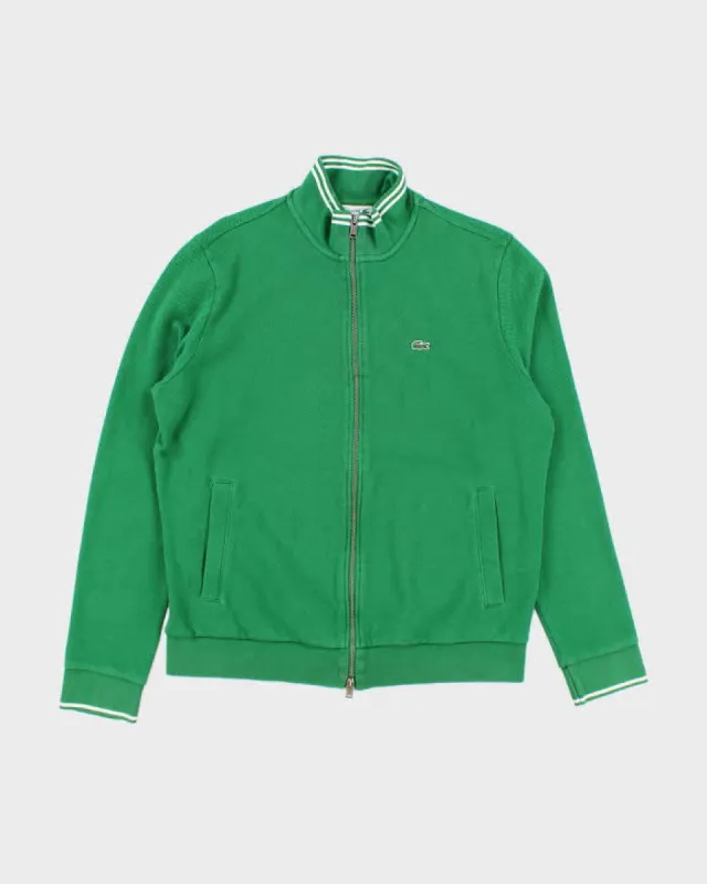 Lacoste Double Zip Green Jumper - XL sold by Rokit