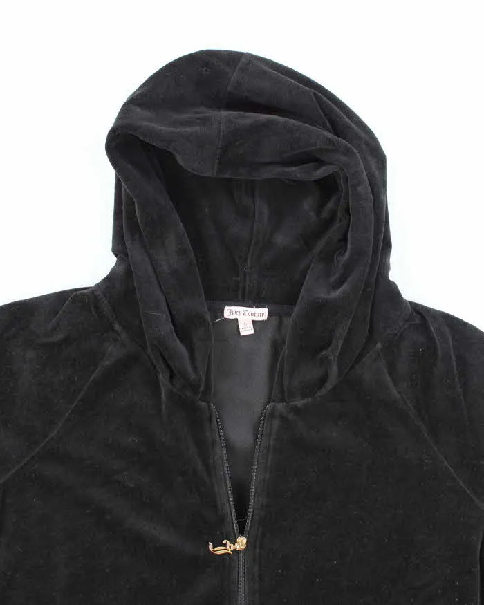 Vintage Y2K Women's Juicy Couture Sequinned Velour Zip Up Hoodie - L sold by Rokit product image thumbnail 3