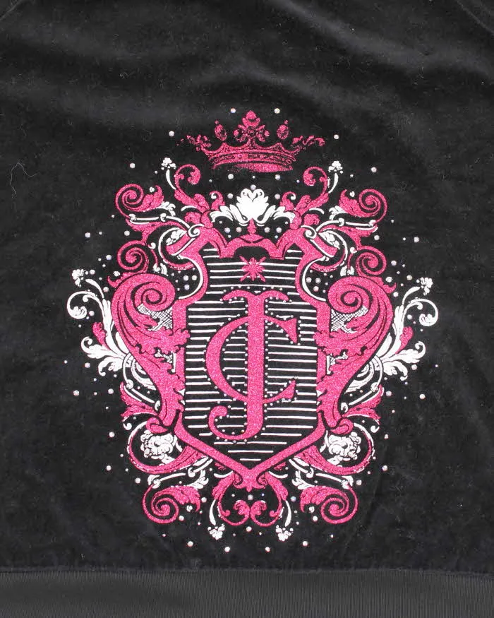 Vintage Y2K Women's Juicy Couture Sequinned Velour Zip Up Hoodie - L sold by Rokit product image thumbnail 4